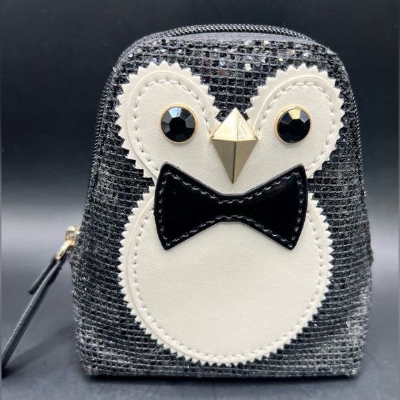 kate spade Handbags - Kate Spade Glitter-Penguin‎ Black Mini Bag with Accents, Clifton